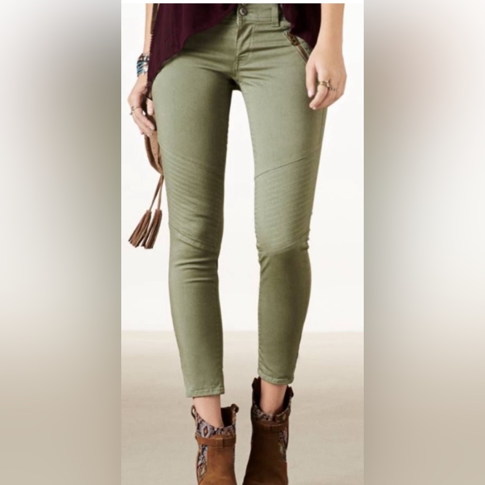 2-American eagle skinny crops
